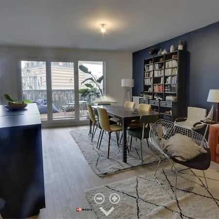 Spacious Flat With Terrasse And Parking Near Metro Bagnolet